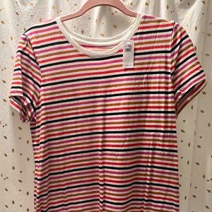 Gap multi-color striped t-shirt, sized large
